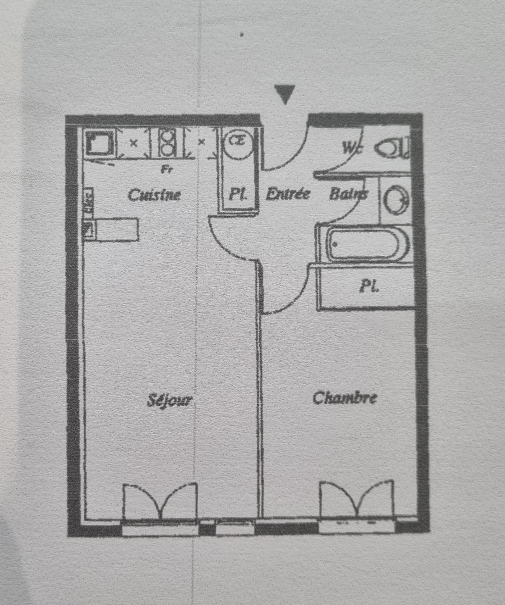 APPARTEMENT 2 PIECES 42 m2 VILLENAVE D'ORNON