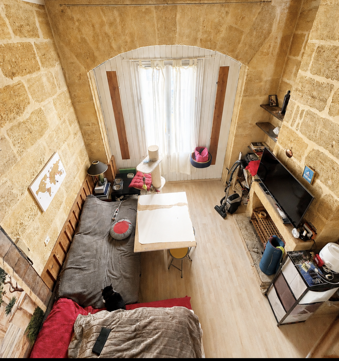 Studio - mezzanine - patio