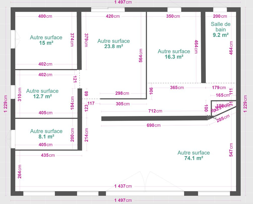 MURS COMMERCIAUX 140 M2 CENON